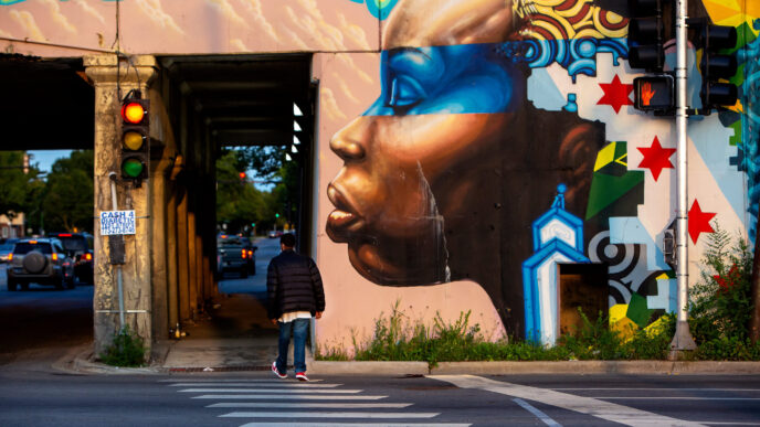 Mural in Auburn Gresham neighborhood.