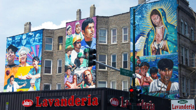 Outdoor murals in Pilsen|
