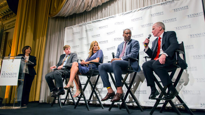 At a Kennedy Forum event