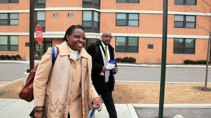 Rose Mabwa outside the TCB Oakley Square apartment complex|Warmup at a hip-hop dance class|