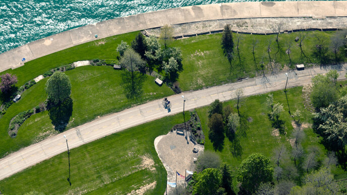 The Lake Shore bike path